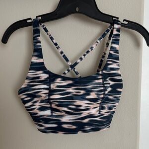 Sweaty Betty Blue and beige Patterned Bra